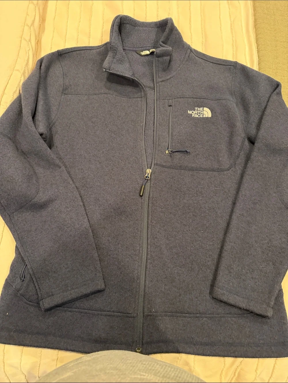 The North Face Men's Gordon lyons Dark Navy Full-Zip Fleece sweater Jacket